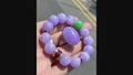 Lavender jadeite bracelet and ring set
