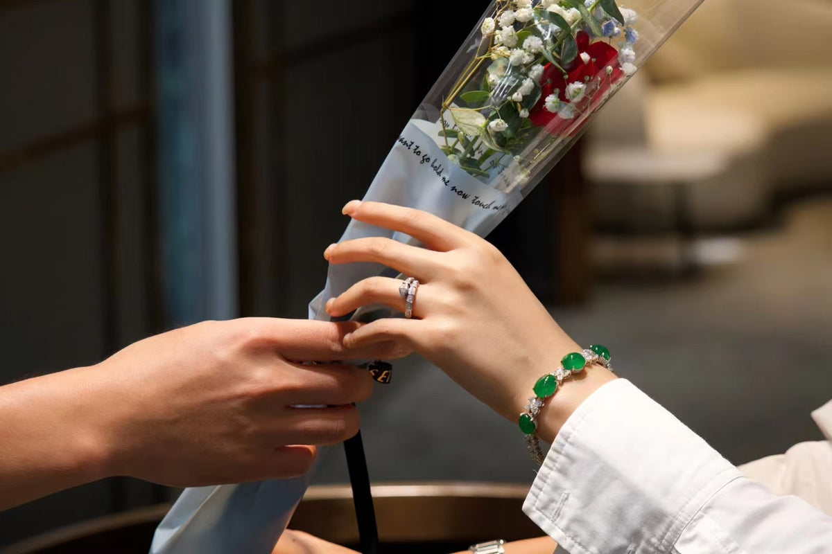 Jade worn as a meaningful gift